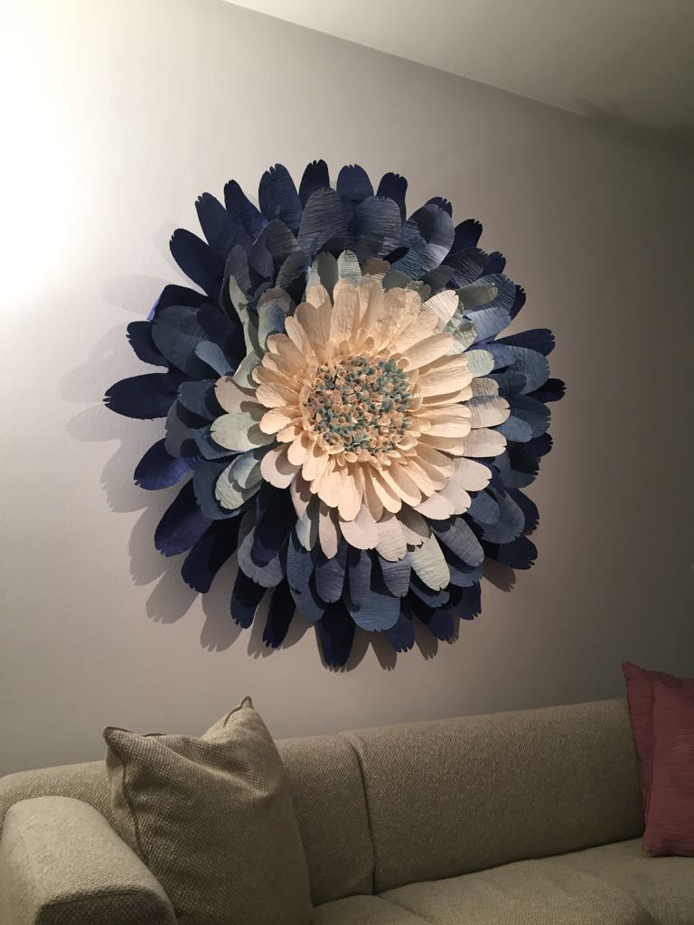 Gerbera paper flower hand Made in Italy