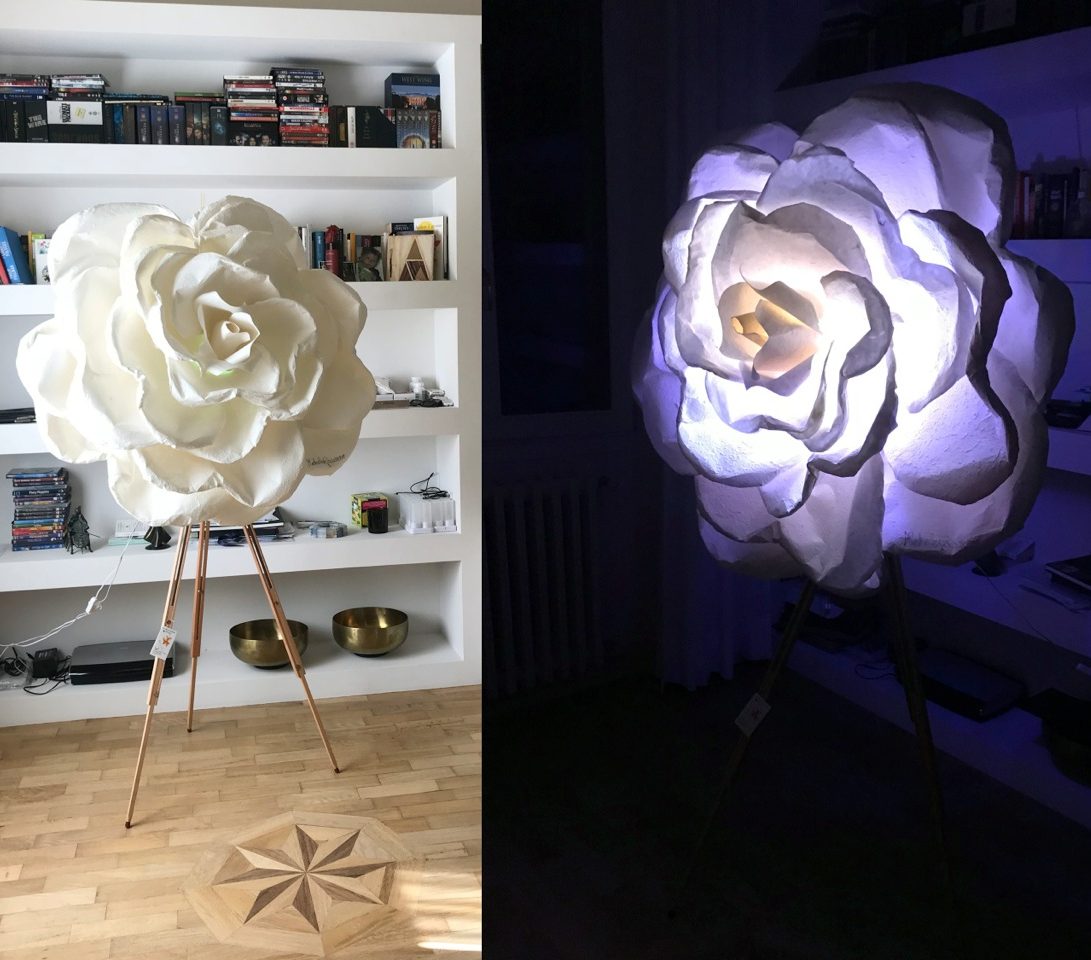 Giant paper flowers